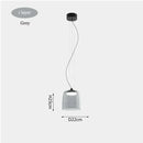 Nordic Orange Glass Led Pendant Lights Chandelier for Living Dining Room by Ljojo