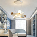 LED Hanging Airplanes Chandelier for Children's Rooms by Ljojo