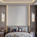 Ljojo 3D Marble Wall Light 42cm White Glass Ball for Indoor Decor