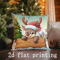 Christmas Cartoon Pillow Covers by Ljojo - Festive Home Decor for Sofa, Bedroom & Car