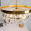 American Classic Crystal LED Pendant Chandelier for Living Room Bedroom by Ljojo