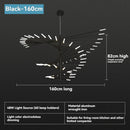 European Firework LED Chandelier for Living Room | Ljojo Pendant Lamp with Loft Hanging Lustre Fixtures