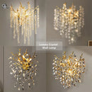Ljojo Luxury Crystal Wall Lamp for Home Indoor Decor
