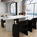 Ljojo Minimalist Modern Armchair Light Luxury Dining Chair