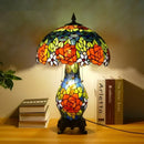 Ljojo Luxe Stained Glass Table Lamp for Living Room and Bedroom
