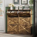 Ljojo™ 6-Drawer Shoe Cabinet with Metal Handles, Entryway Storage Solution