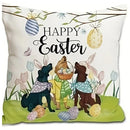 Easter Puppy Cat Egg Pattern Pillowcase - Ljojo Brand Home Decoration