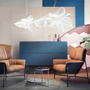Italian Designer Minimalist White Petal Chandelier Light for Living Room by Ljojo