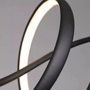 Ljojo Matte Black Led Pendant Chandelier for Kitchen Island Dining Room