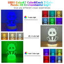 3D Panda Night Light Multi-color USB Desk Lamp by Ljojo