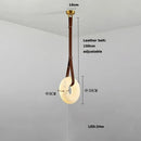 LED Alabaster Resin Ring Leather Belt Chandelier - Modern European Ljojo Lighting for Living Dining Room