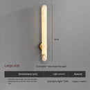 Ljojo Marble Wall Lamp: Luxury Copper Lighting for Living Room, Bedroom, and Corridor
