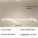 Ljojo LED Pendant Light Modern Minimalist Chandelier 40W Kitchen Dining Room Lamp