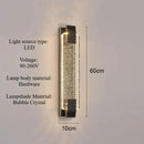 Ljojo Crystal Bubble Wall Light Modern LED Fixture for Bedroom Living Room Home Decor