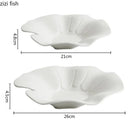 Ljojo Lotus Leaf Ceramic Soup Plate Set for Molecular Cuisine