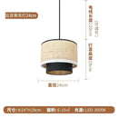 LED Hand-Knitted Pendant Light Medieval Bauhaus Style Fabric Chandelier for Home Decor by Ljojo