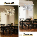 French Flower Light Luxury Living Room Platinum Crystal Chandelier by Ljojo - New Beautiful Leaf Chandelier