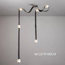 Italian Minimalist LED Chandelier Lighting for Living Room Stairwell by Ljojo