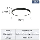 20 Inch Large Ceiling Light Dimmable LED Smart Control by Ljojo for Living Room Bedroom