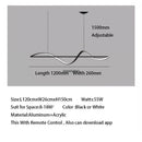 Ljojo Minimalist Strip LED Pendant Lights for Modern Living and Dining Spaces