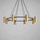 LED Copper Ring Spotlight Chandelier Elegant Lighting Fixture for Home Living Room by Ljojo