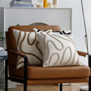 Ljojo Line Tufted Chenille Cushion Cover 45x45cm Home Sofa Pillowcase Room Decor