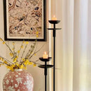 Ljojo Medieval Retro Candlestick Led Floor Lamp for Living Room Bedroom Decor Lighting