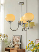 Nordic Vintage Glass LED Pendant Lights Elegant Chandelier by Ljojo