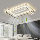 Ljojo Luxury Bladeless Ceiling Fan Light for Master Bedroom - Silent Vaneless Design