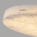 European Round Marble Alabaster Ceiling Lamp for Living Room - Ljojo