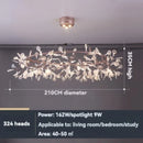 Nordic Rose Gold Firefly Chandelier Pendant Lamp for Living Room by Ljojo