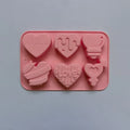 Ljojo Love Heart Silicone Mold for Chocolates, Cakes, Soaps, and Candles