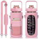 Ljojo 2L Insulated Water Bottle Sleeve - Large Capacity Portable Holder Bag