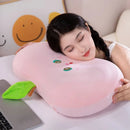 Ljojo Memory Cotton Cervical Spine Nap Pillow for Students, Ultra Soft and Supportive