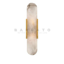 Ljojo Marble LED Wall Sconce - Luxury Black Gold Indoor Light Fixture