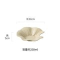 Ljojo Lotus Leaf Ceramic Salad Plate Creative Tableware