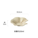 Ljojo Lotus Leaf Ceramic Salad Plate Creative Tableware