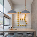 Nordic Color Macaron Chandelier LED Lamp, Modern Dining Table Bedroom Bar Cafe, Multi-color Optional by Ljojo