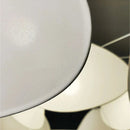 80cm White Fabric Art Sector Chandelier - Modern Indoor Decorative Lighting by Ljojo