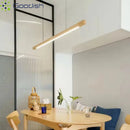 Ljojo Walnut Wood LED Pendant Lights Chandelier for Living Room Home Decoration