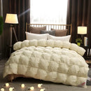 Ljojo Luxury Goose Down Quilted Cotton Winter Comforter Blanket