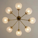LED Copper Glass Ball Pendant Light for Living Room Dining Bedroom - Ljojo