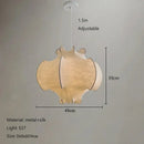 Wabi-sabi Minimalist Cream Silk Chandelier for Home Decor by Ljojo