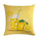 Ljojo Lemon Strawberry Milk Linen Pillowcase 45*45cm