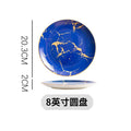 Ljojo Marble Plate Set for Western Cuisine Dining and Events