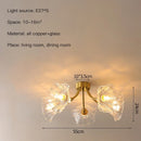 Luxury Glass Chandelier Flower Pendant Lamp for Bedroom Hallway Living Room by Ljojo