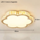 Crystal Round Ceiling Lamp Light for Living Room Luxury Bedroom Study Room by Ljojo