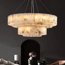 New Marble Pattern LED Chandelier Modern Suspension Lighting for Living Room by Ljojo