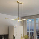 Ljojo Minimalist Line Chandelier Pendant Lamps for Kitchen Dining Table Lighting