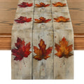 Ljojo Maple Wood Table Runner for Farmhouse Dining Decor